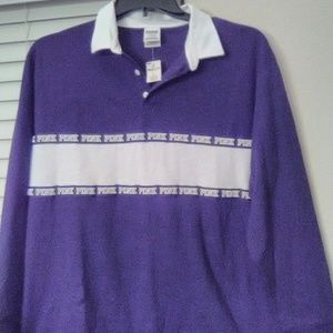 PINK authentic large black polo